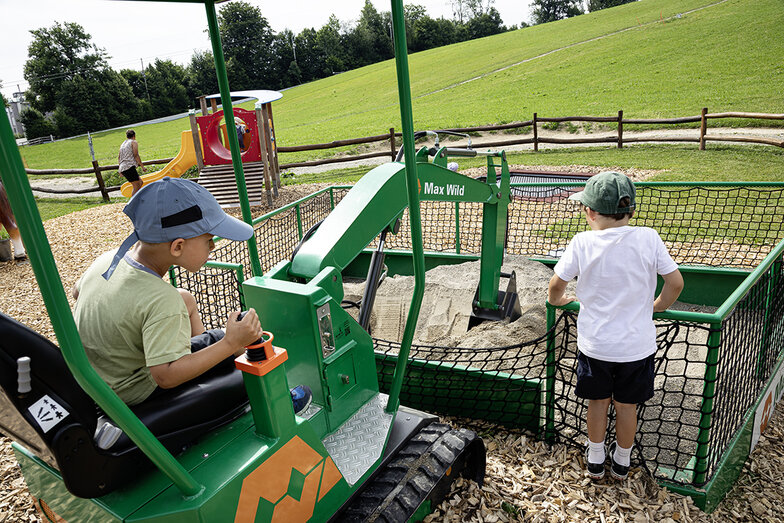 Sandbagger auf dem Spielplatz