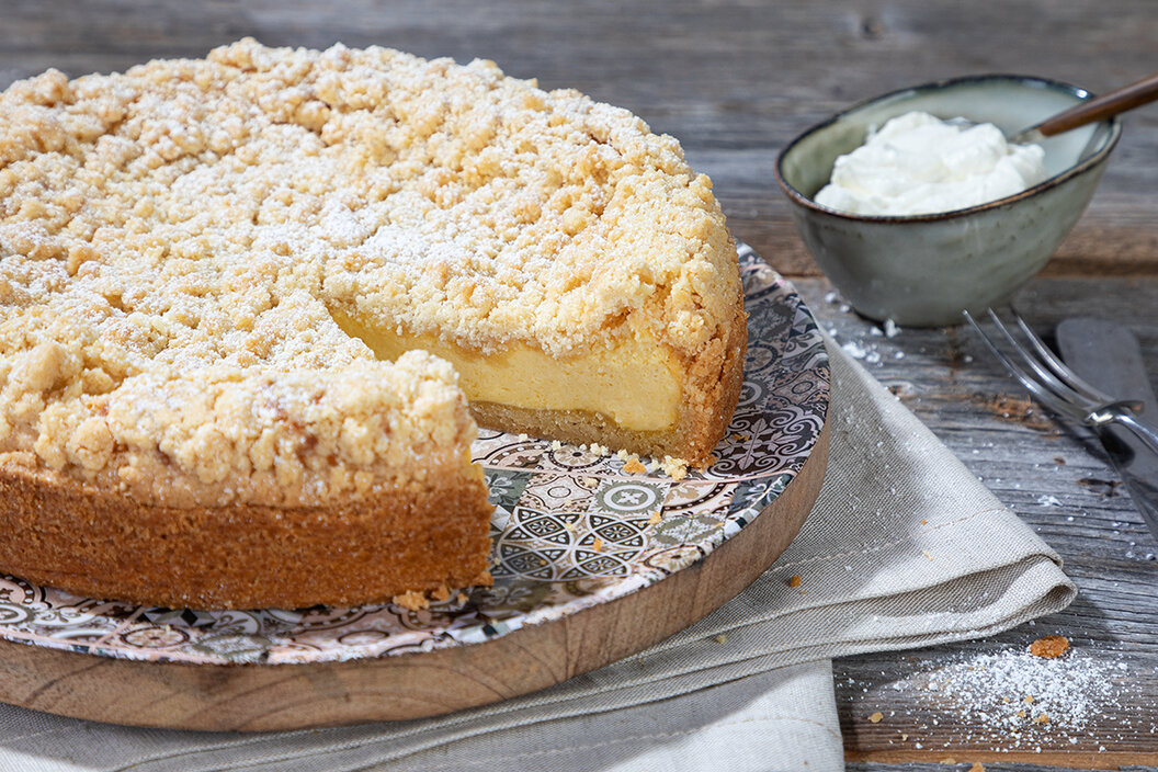 Rezept für köstlichen Käsekuchen mit Streuseln