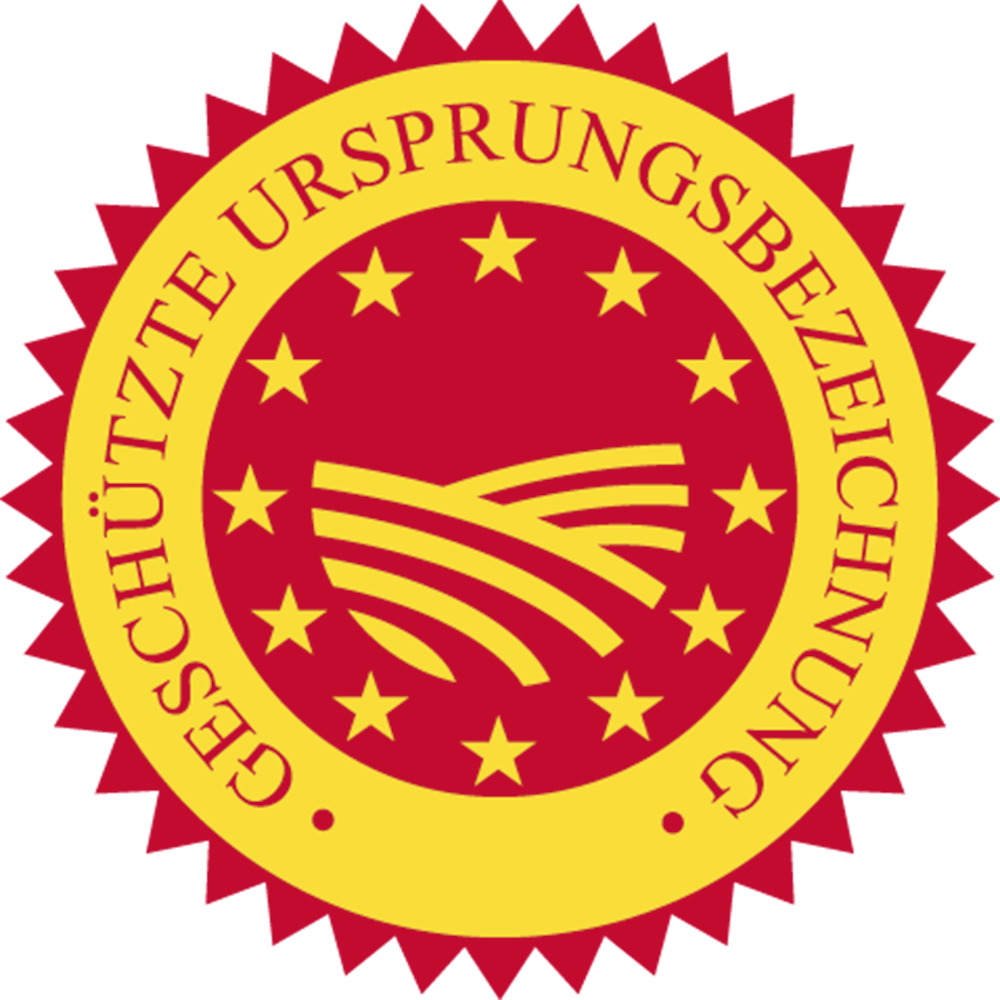 Gütesiegel g.U. - Geschützte Ursprungsbezeichnung